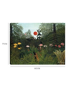 Foto 6 | Cuadro Decorativo - Tigre En Una Tormenta Tropical (1891)- Henri Rousseau - Paisaje - 77x102 - Impresión En Lie