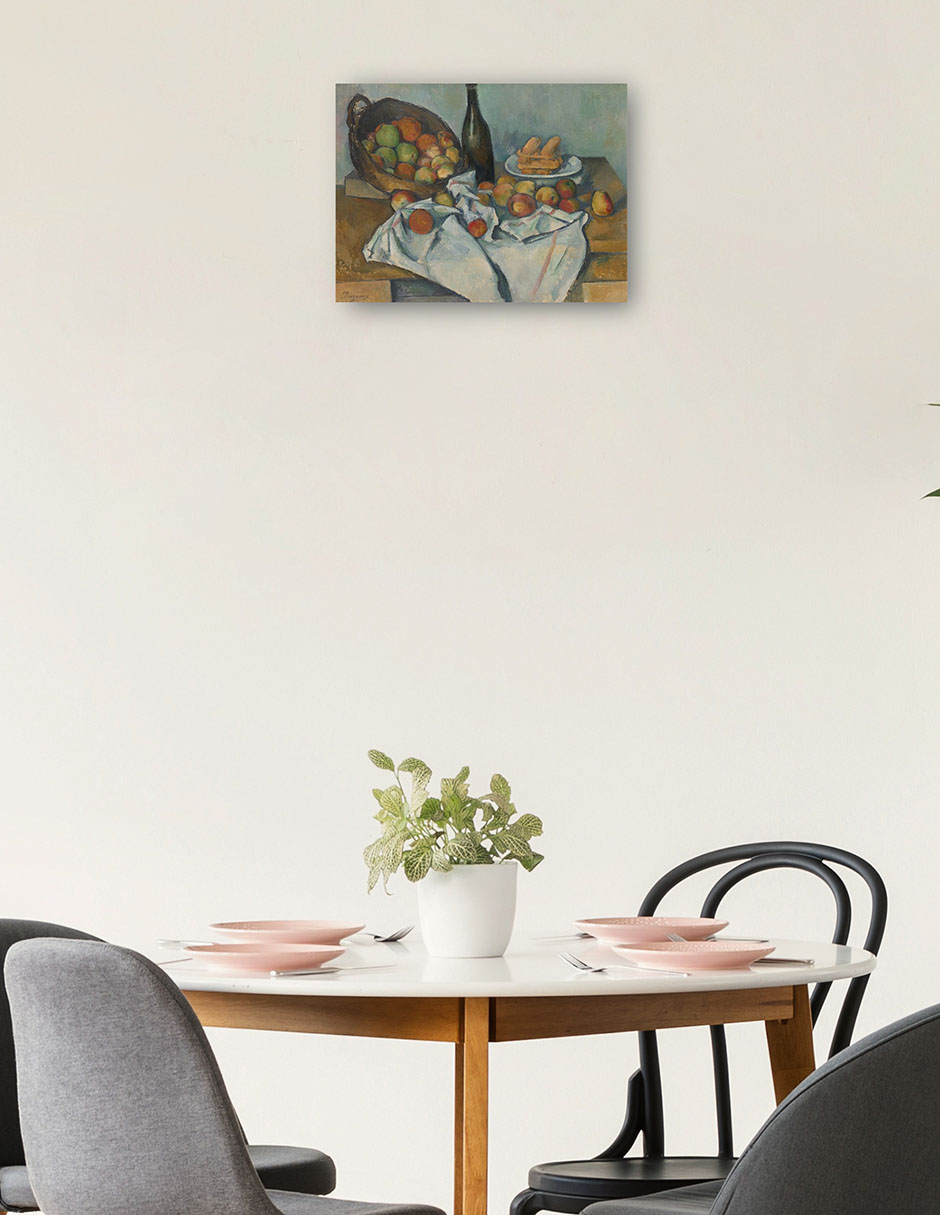 Foto 2 | Cuadro Decorativo - La Canasta De Manzanas- Paul Cezanne - Religión - 46x61 - Impresión En Lienzo - Fine Art Tj