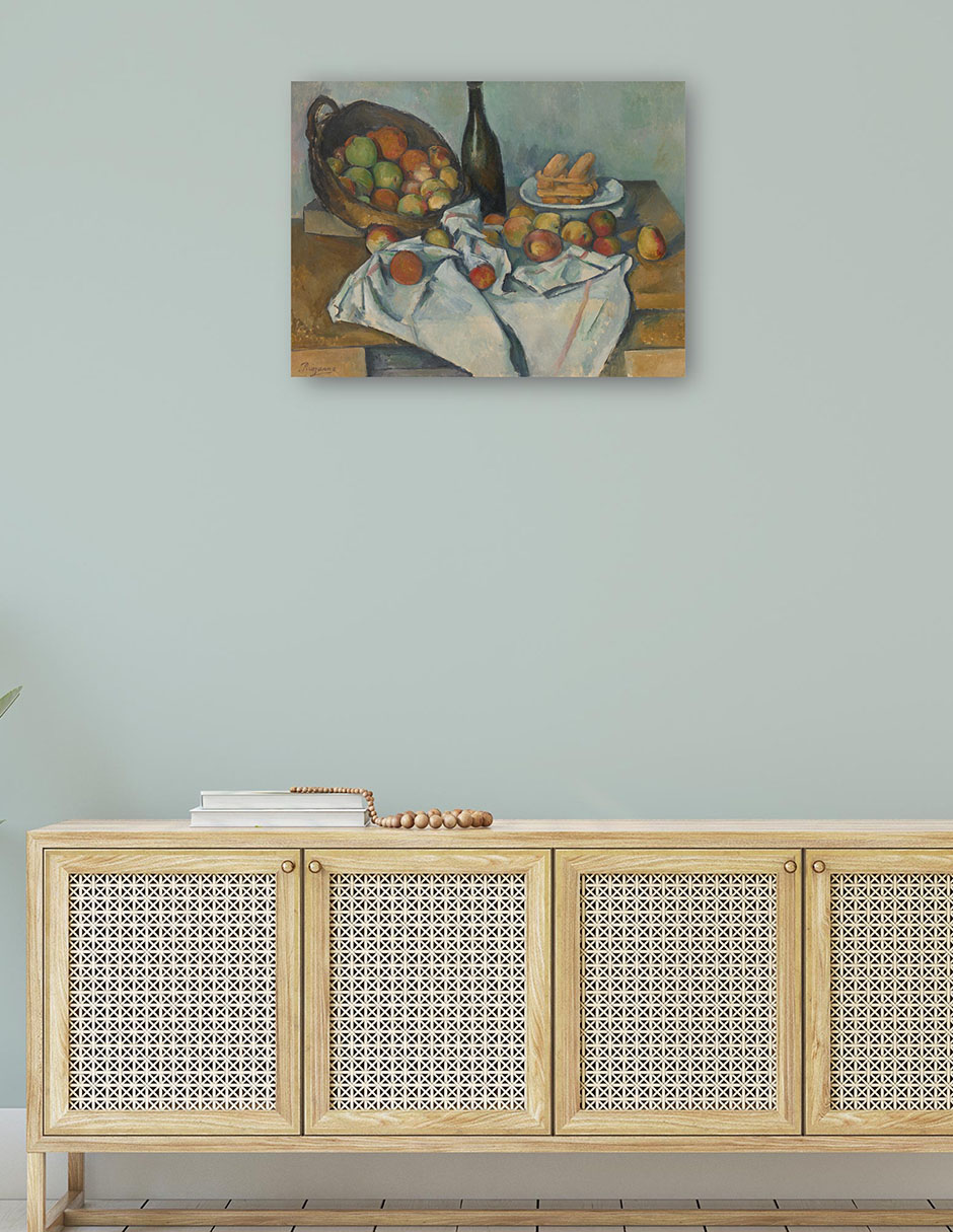 Foto 5 pulgar | Cuadro Decorativo - La Canasta De Manzanas- Paul Cezanne - Religión - 46x61 - Impresión En Lienzo - Fine Art Tj