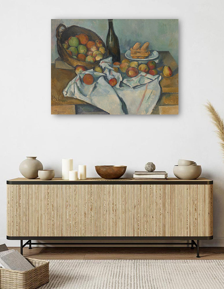 Foto 5 | Cuadro Decorativo - La Canasta De Manzanas- Paul Cezanne - Religión - 46x61 - Impresión En Lienzo - Fine Art Tj