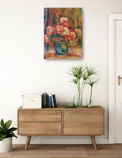 Foto 3 | Cuadro Decorativo - Jarrón De Rosas (c. 1890-1900)- Pierre-auguste Renoir - Floral - 46x61 - Impresión En Lie