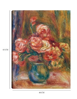 Foto 6 | Cuadro Decorativo - Jarrón De Rosas (c. 1890-1900)- Pierre-auguste Renoir - Floral - 46x61 - Impresión En Lie