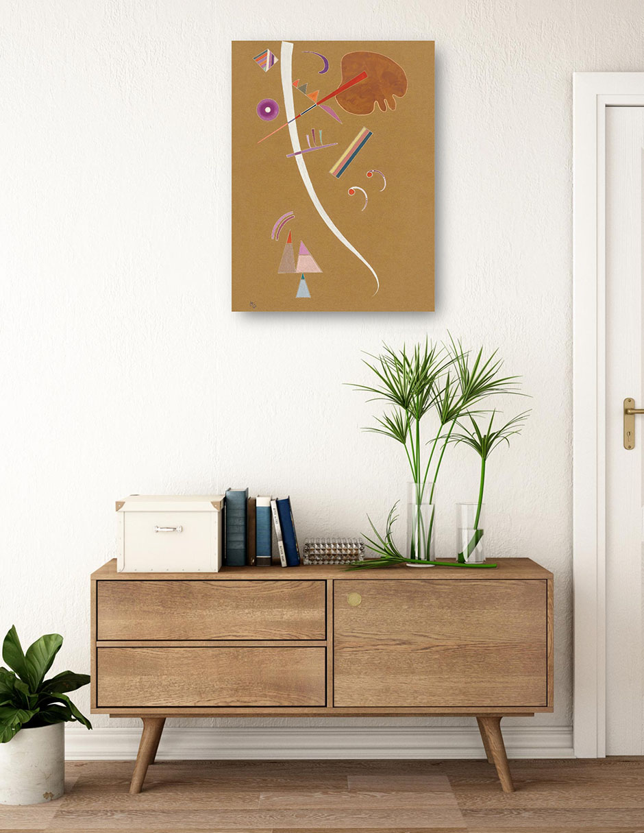 Foto 4 pulgar | Cuadro Decorativo - Ohne Titel (sin Título) (1940)- Wassily Kandinsky - Abstracto - 69x92 - Impresión En Lienzo -