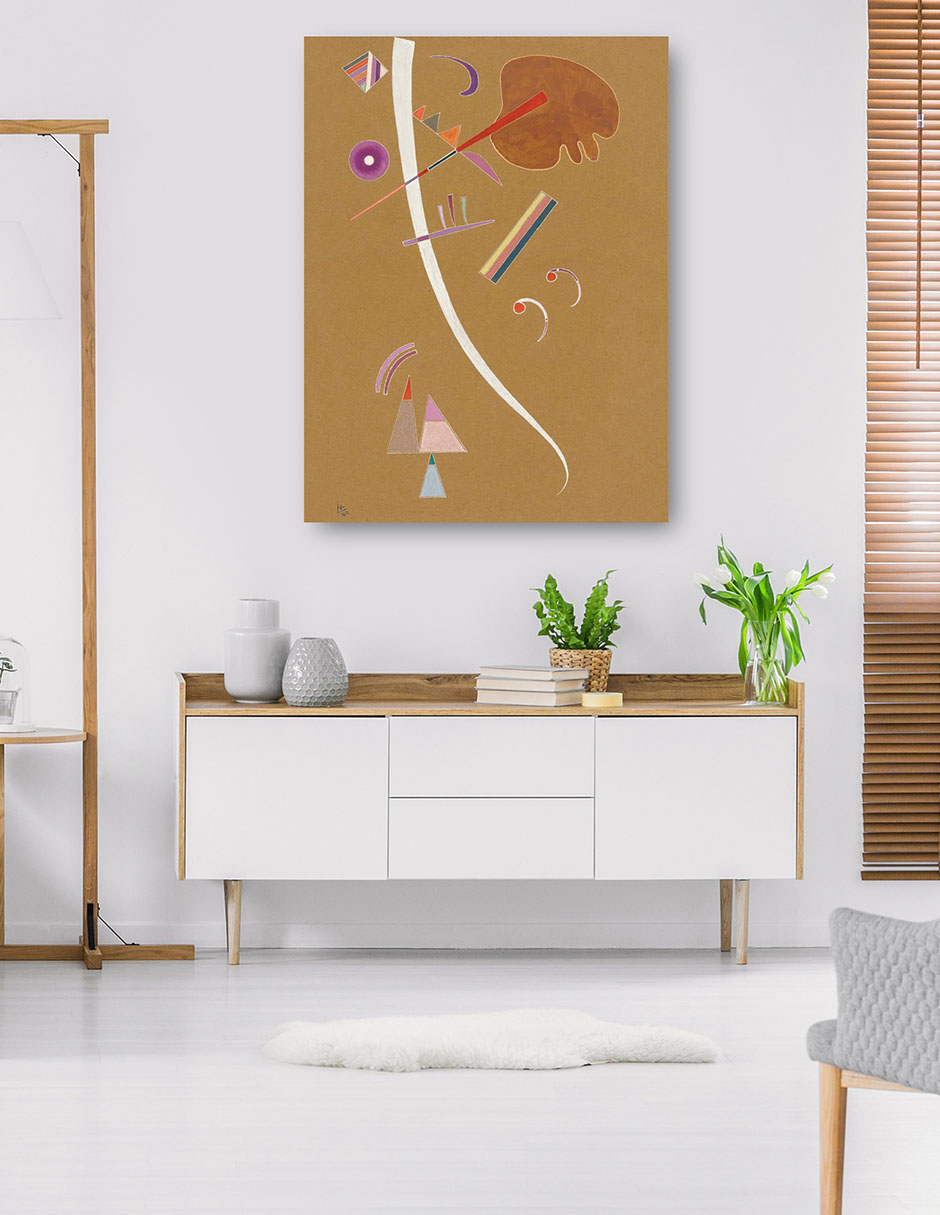 Foto 6 pulgar | Cuadro Decorativo - Ohne Titel (sin Título) (1940)- Wassily Kandinsky - Abstracto - 69x92 - Impresión En Lienzo -