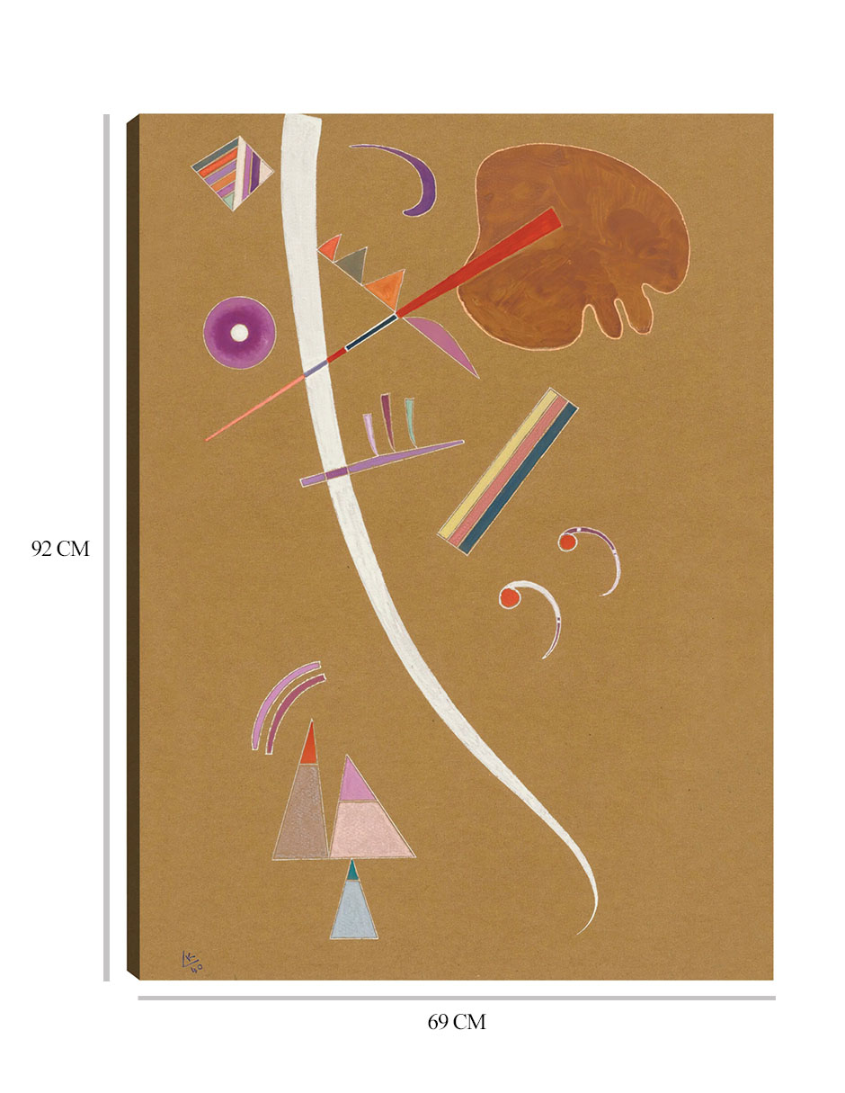 Foto 7 pulgar | Cuadro Decorativo - Ohne Titel (sin Título) (1940)- Wassily Kandinsky - Abstracto - 69x92 - Impresión En Lienzo -
