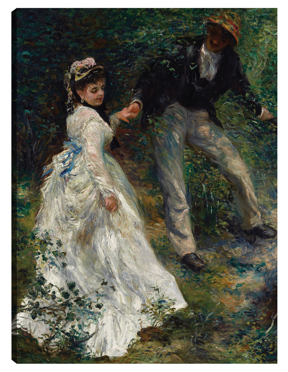 Cuadro Decorativo - El Paseo (1870)- Pierre-auguste Renoir - Fotografía - 69x92 - Impresión En Lienzo - Fine Art Tj