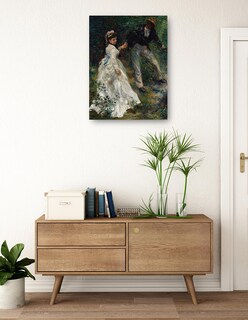 Foto 3 | Cuadro Decorativo - El Paseo (1870)- Pierre-auguste Renoir - Fotografía - 69x92 - Impresión En Lienzo - Fine Art Tj