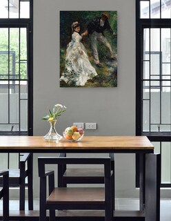 Foto 4 | Cuadro Decorativo - El Paseo (1870)- Pierre-auguste Renoir - Fotografía - 69x92 - Impresión En Lienzo - Fine Art Tj