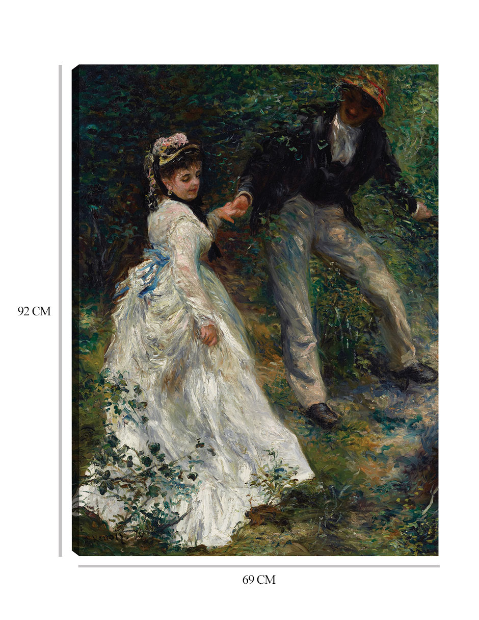 Foto 7 pulgar | Cuadro Decorativo - El Paseo (1870)- Pierre-auguste Renoir - Fotografía - 69x92 - Impresión En Lienzo - Fine Art Tj