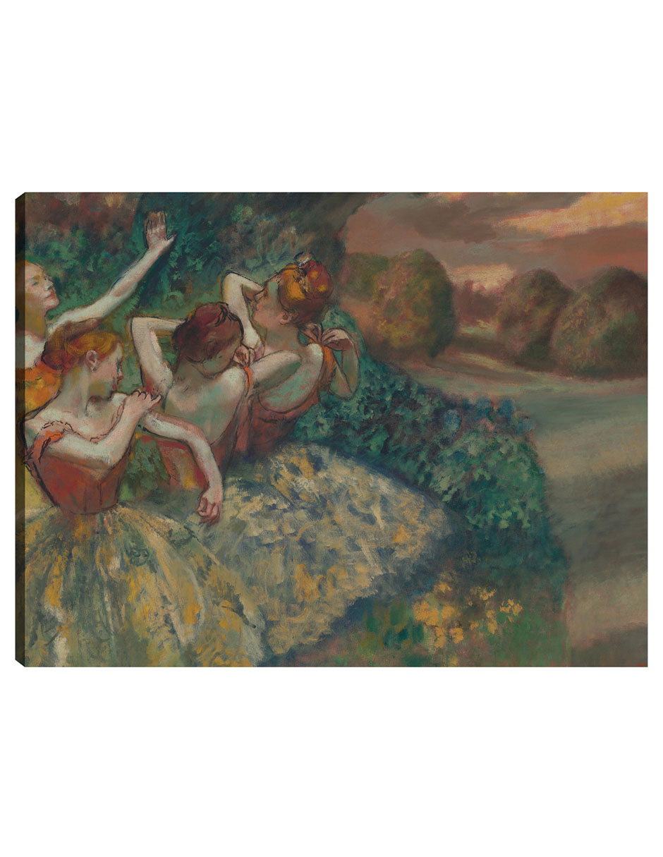 Cuadro Decorativo - Cuatro Bailarines (c.1899)- Edgar Degas - Fotografía - 69x92 - Impresión En Lienzo - Fine Art Tj