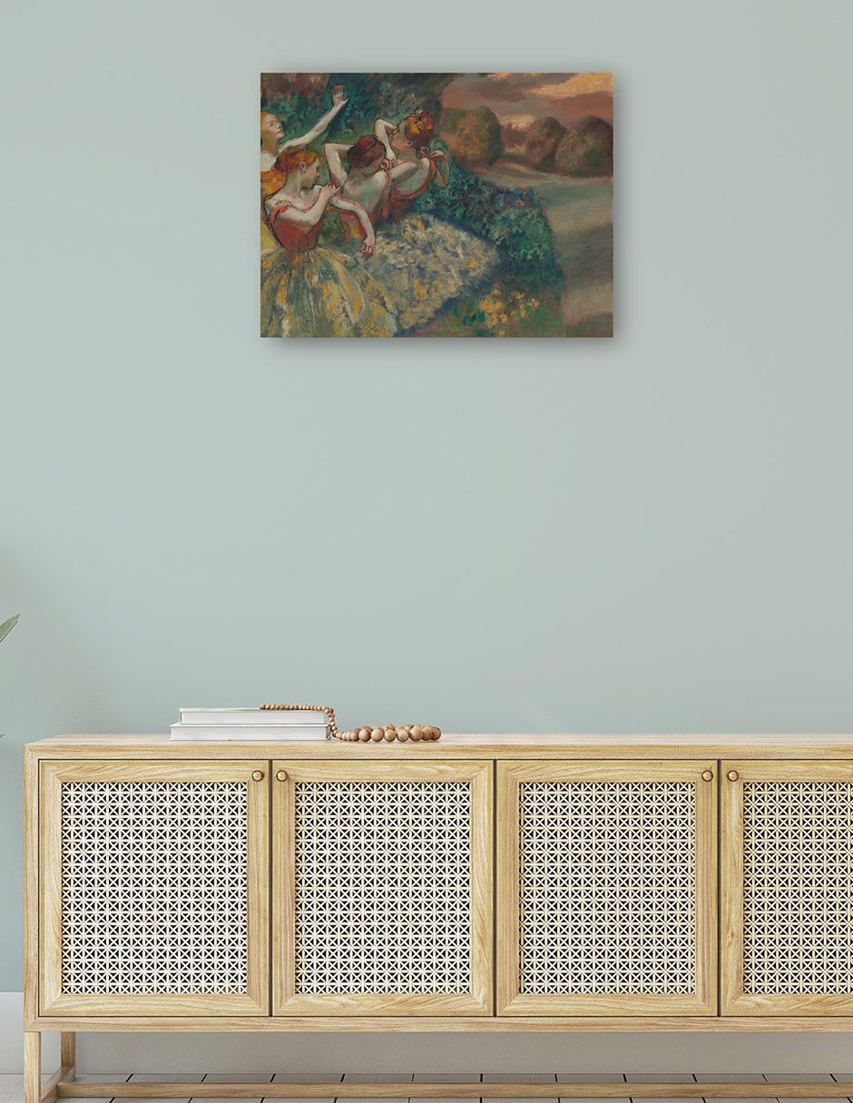 Foto 5 pulgar | Cuadro Decorativo - Cuatro Bailarines (c.1899)- Edgar Degas - Fotografía - 69x92 - Impresión En Lienzo - Fine Art Tj