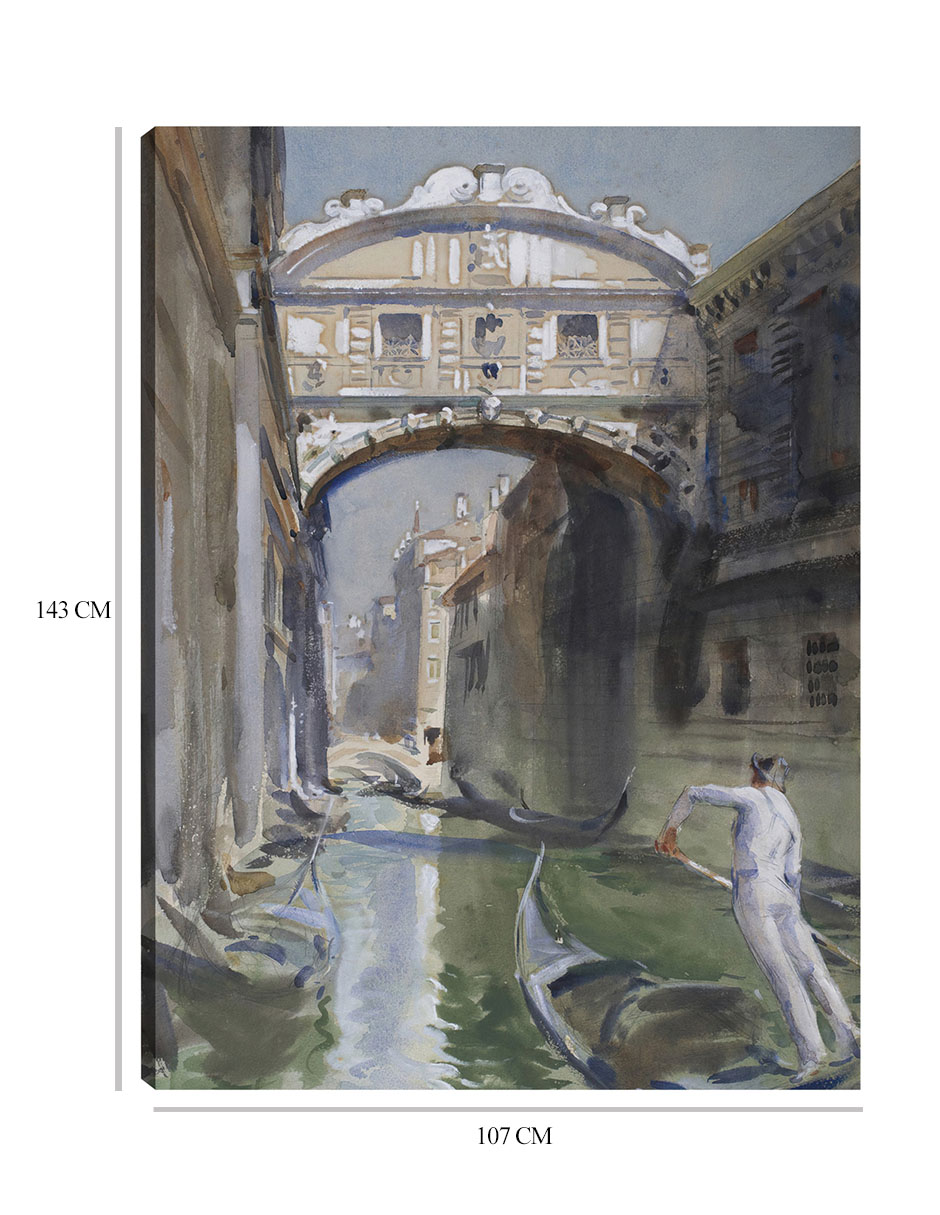 Foto 7 pulgar | Cuadro Decorativo - Puente De Los Suspiros- John Singer Sargent - Ciudades - 107x143 - Impresión En Lienzo - Fine Art T