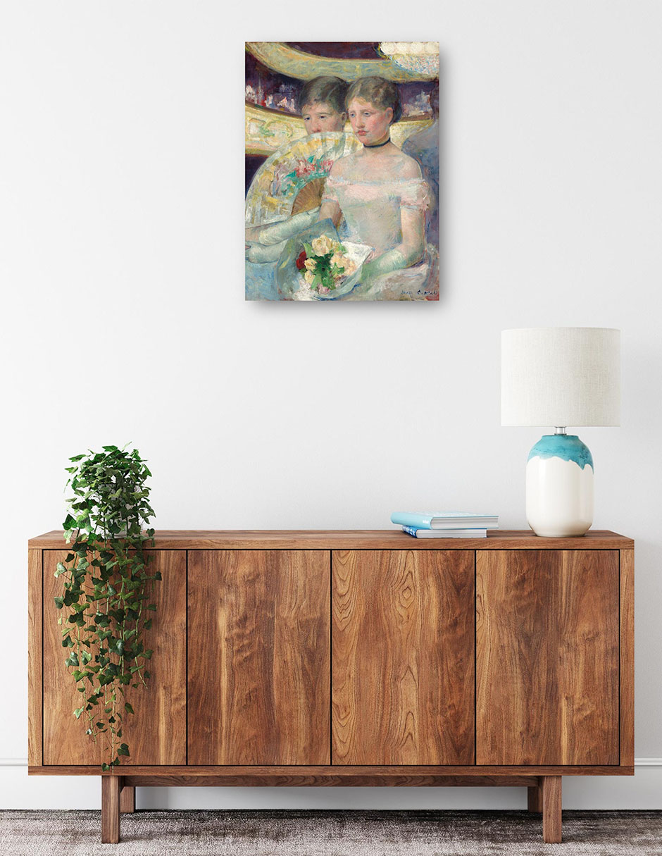 Foto 2 | Cuadro Decorativo - El Palco- Mary Cassatt - Fotografía - 46x61 - Impresión En Lienzo - Fine Art Tj