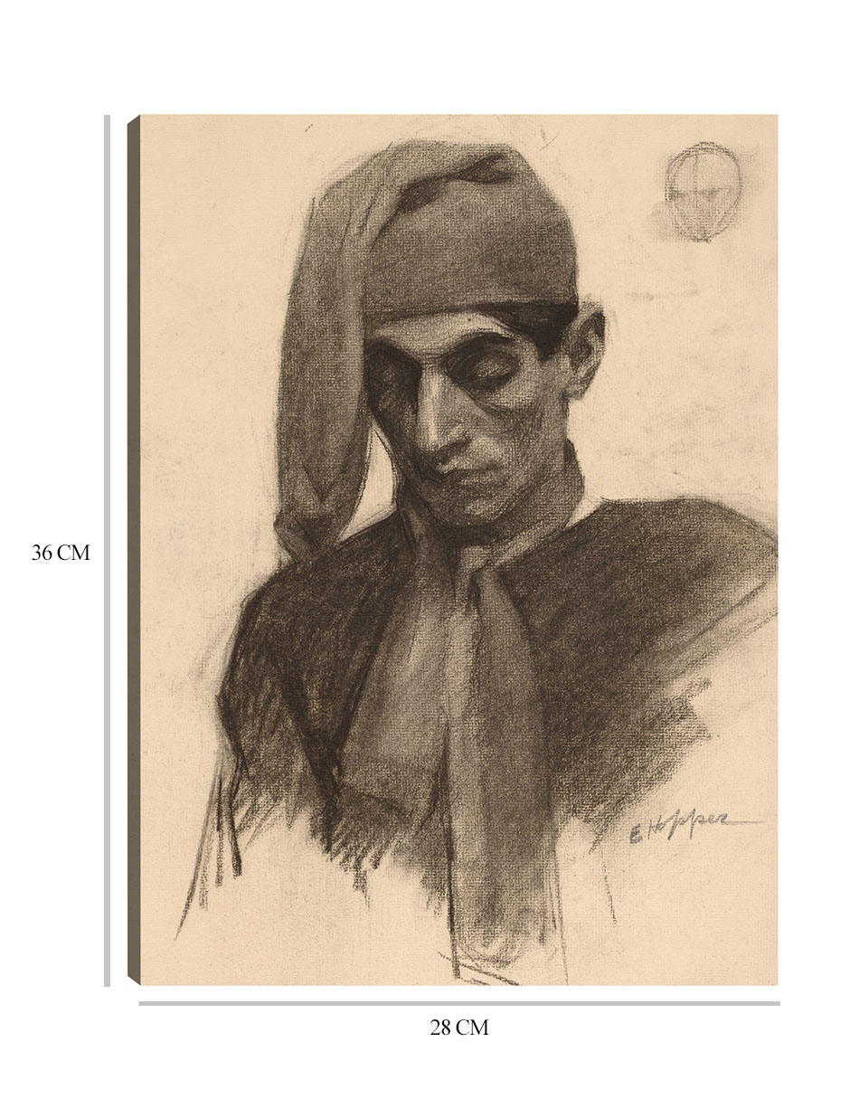 Foto 6 | Cuadro Decorativo - Jimmy Corsini (hacia 1901)- Edward Hopper - Fotografía - 28x36 - Impresión En Lienzo - Fine Art Tj