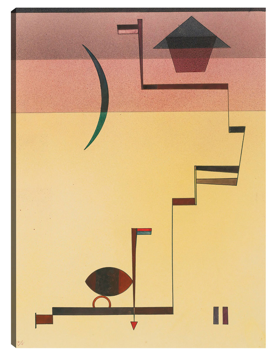 Cuadro Decorativo - Eckig (angular) (1931)- Wassily Kandinsky - Abstracto - 69x92 - Impresión En Lienzo - Fine Art Tj