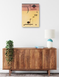 Foto 2 | Cuadro Decorativo - Eckig (angular) (1931)- Wassily Kandinsky - Abstracto - 69x92 - Impresión En Lienzo - Fine Art Tj