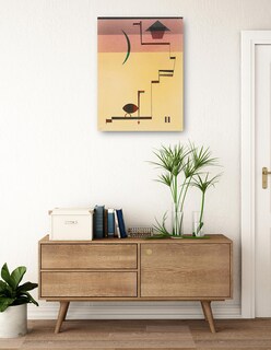 Foto 3 | Cuadro Decorativo - Eckig (angular) (1931)- Wassily Kandinsky - Abstracto - 69x92 - Impresión En Lienzo - Fine Art Tj