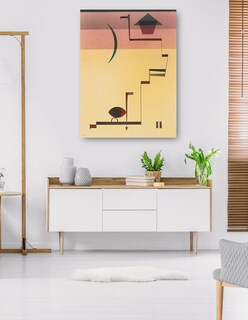 Foto 5 | Cuadro Decorativo - Eckig (angular) (1931)- Wassily Kandinsky - Abstracto - 69x92 - Impresión En Lienzo - Fine Art Tj