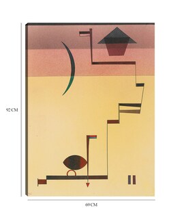 Foto 6 | Cuadro Decorativo - Eckig (angular) (1931)- Wassily Kandinsky - Abstracto - 69x92 - Impresión En Lienzo - Fine Art Tj