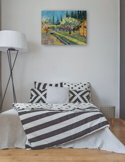 Foto 3 | Cuadro Decorativo - Huerto Bordeado De Cipreses (1888)- Vincent Van Gogh - Paisaje - 107x143 - Impresión En Lie