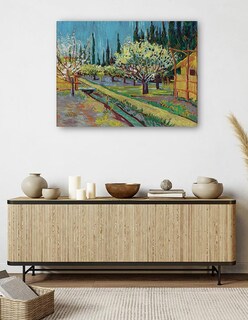 Foto 5 | Cuadro Decorativo - Huerto Bordeado De Cipreses (1888)- Vincent Van Gogh - Paisaje - 107x143 - Impresión En Lie