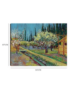 Foto 6 | Cuadro Decorativo - Huerto Bordeado De Cipreses (1888)- Vincent Van Gogh - Paisaje - 107x143 - Impresión En Lie