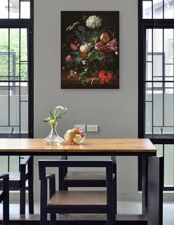 Foto 4 | Cuadro Decorativo - Jarrón De Flores, C. 1660- Jan Davidsz De Heem - Floral - 69x92 - Impresión En Lienzo - Fine Art Tj
