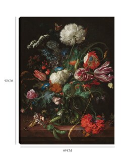 Foto 6 | Cuadro Decorativo - Jarrón De Flores, C. 1660- Jan Davidsz De Heem - Floral - 69x92 - Impresión En Lienzo - Fine Art Tj