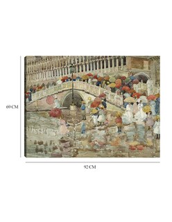Foto 6 | Cuadro Decorativo - Paraguas Bajo La Lluvia (1899)- Maurice Prendergast - Religión - 69x92 - Impresión En Lienzo