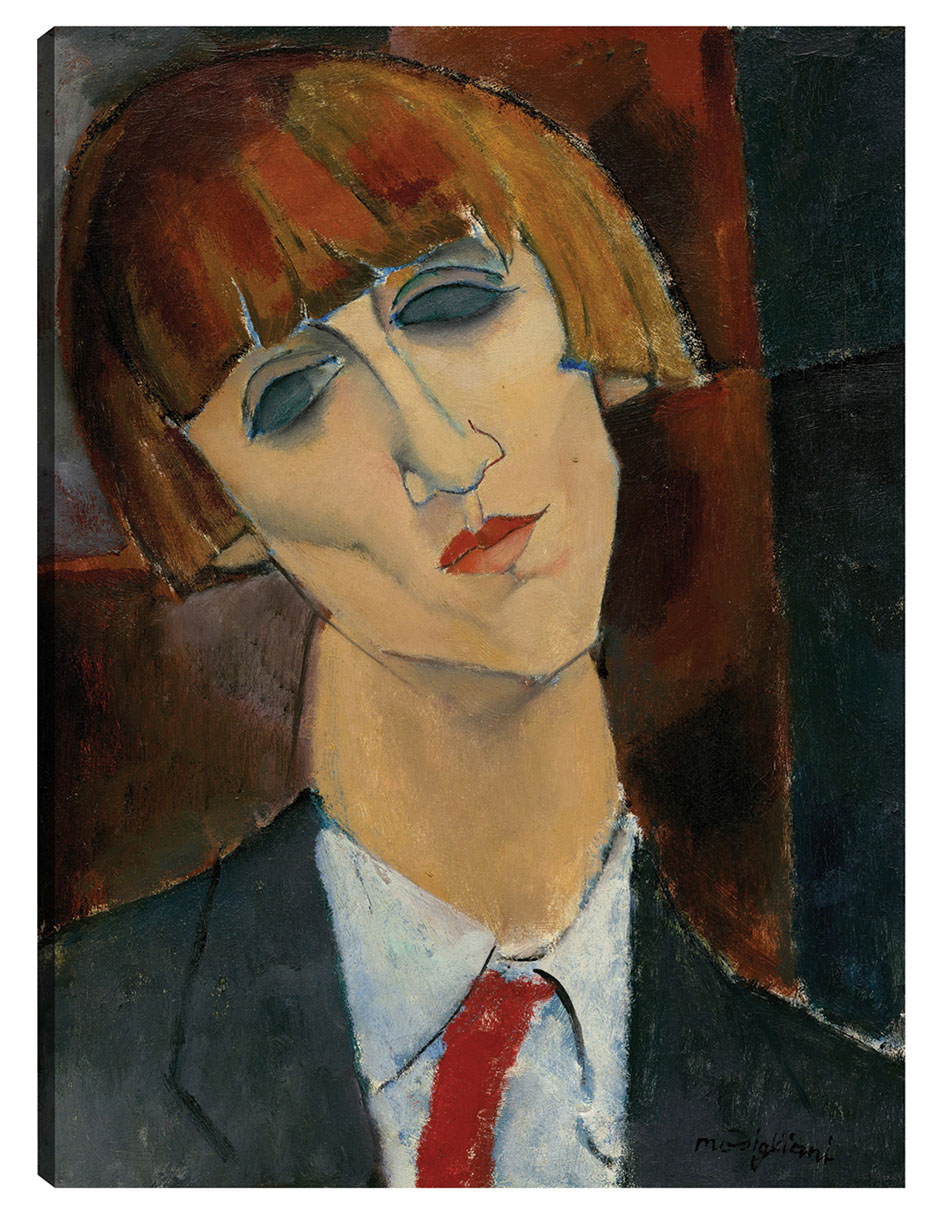 Cuadro Decorativo - Señora Kisling- Amedeo Modigliani - Fotografía - 46x61 - Impresión En Lienzo - Fine Art Tj