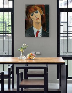 Foto 4 | Cuadro Decorativo - Señora Kisling- Amedeo Modigliani - Fotografía - 46x61 - Impresión En Lienzo - Fine Art Tj