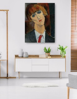 Foto 5 | Cuadro Decorativo - Señora Kisling- Amedeo Modigliani - Fotografía - 46x61 - Impresión En Lienzo - Fine Art Tj
