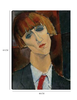 Foto 6 | Cuadro Decorativo - Señora Kisling- Amedeo Modigliani - Fotografía - 46x61 - Impresión En Lienzo - Fine Art Tj