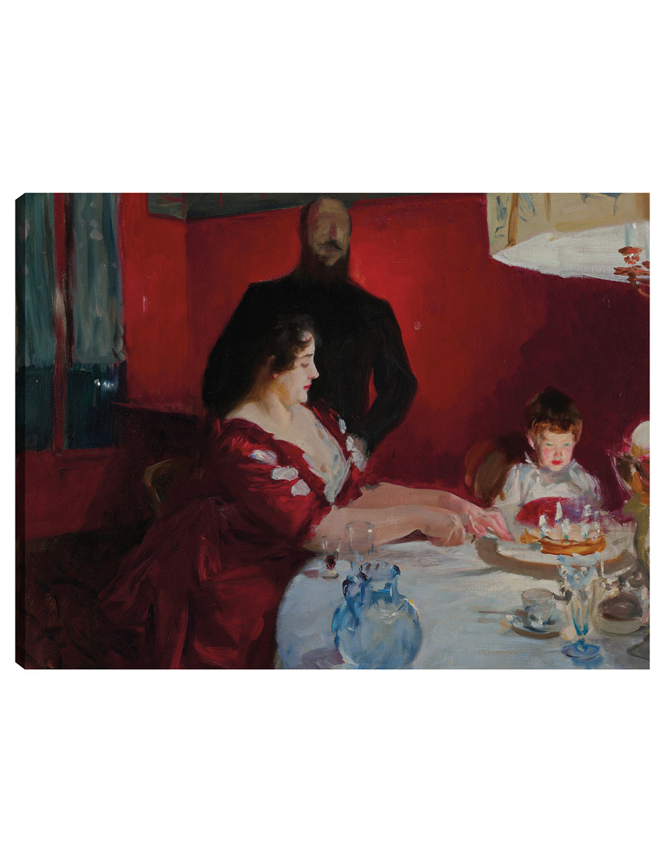 Cuadro Decorativo - La Fiesta De Cumpleaños (1885)- John Singer Sargent - Fotografía - 69x92 - Impresión En L