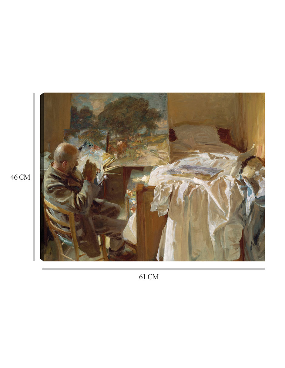 Foto 7 pulgar | Cuadro Decorativo - Un Artista En Su Estudio- John Singer Sargent - Fotografía - 46x61 - Impresión En Lienzo - Fine