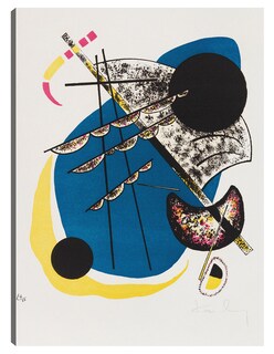 Foto 1 | Cuadro Decorativo - Pequeños Mundos Ii (1922)- Wassily Kandinsky - Abstracto - 107x143 - Impresión En Lienzo - Fine