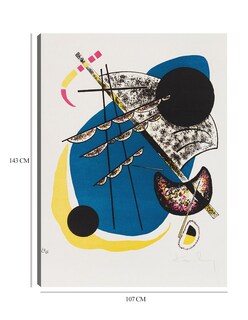 Foto 6 | Cuadro Decorativo - Pequeños Mundos Ii (1922)- Wassily Kandinsky - Abstracto - 107x143 - Impresión En Lienzo - Fine