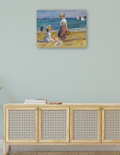 Foto 4 | Cuadro Decorativo - Figuras En La Playa (1890)- Pierre-auguste Renoir - Costa - 28x36 - Impresión En Lienzo - Fine Art