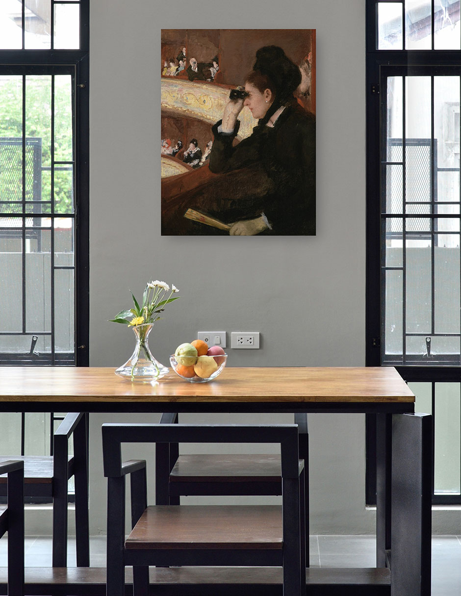 Foto 5 pulgar | Cuadro Decorativo - En El Palco (1878)- Mary Cassatt - Fotografía - 69x92 - Impresión En Lienzo - Fine Art Tj