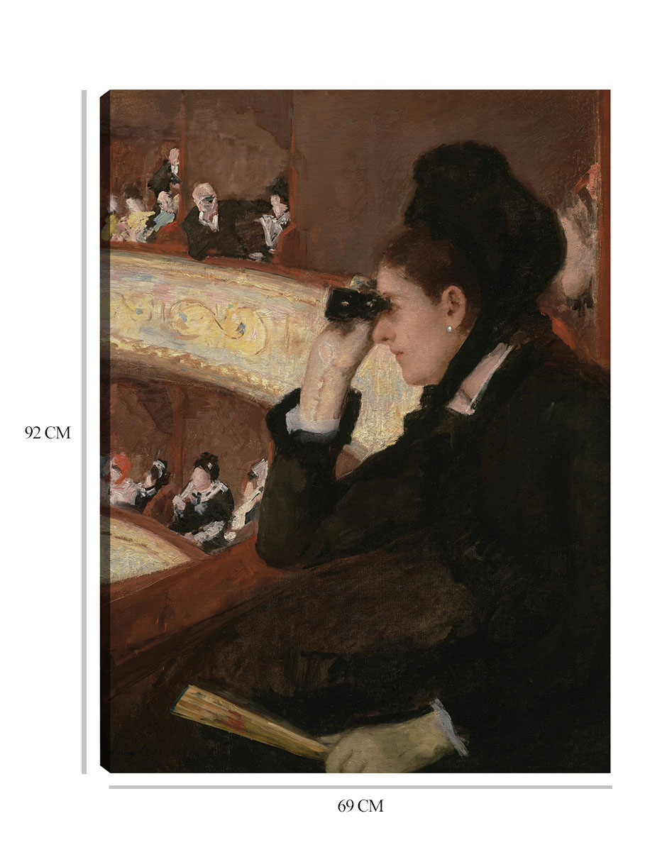 Foto 7 pulgar | Cuadro Decorativo - En El Palco (1878)- Mary Cassatt - Fotografía - 69x92 - Impresión En Lienzo - Fine Art Tj