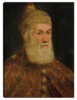 Foto 1 | Cuadro Decorativo - Retrato Del Dux Girolamo Priuli- Jacopo Tintoretto - Fotografía - 28x36 - Impresión En Lien