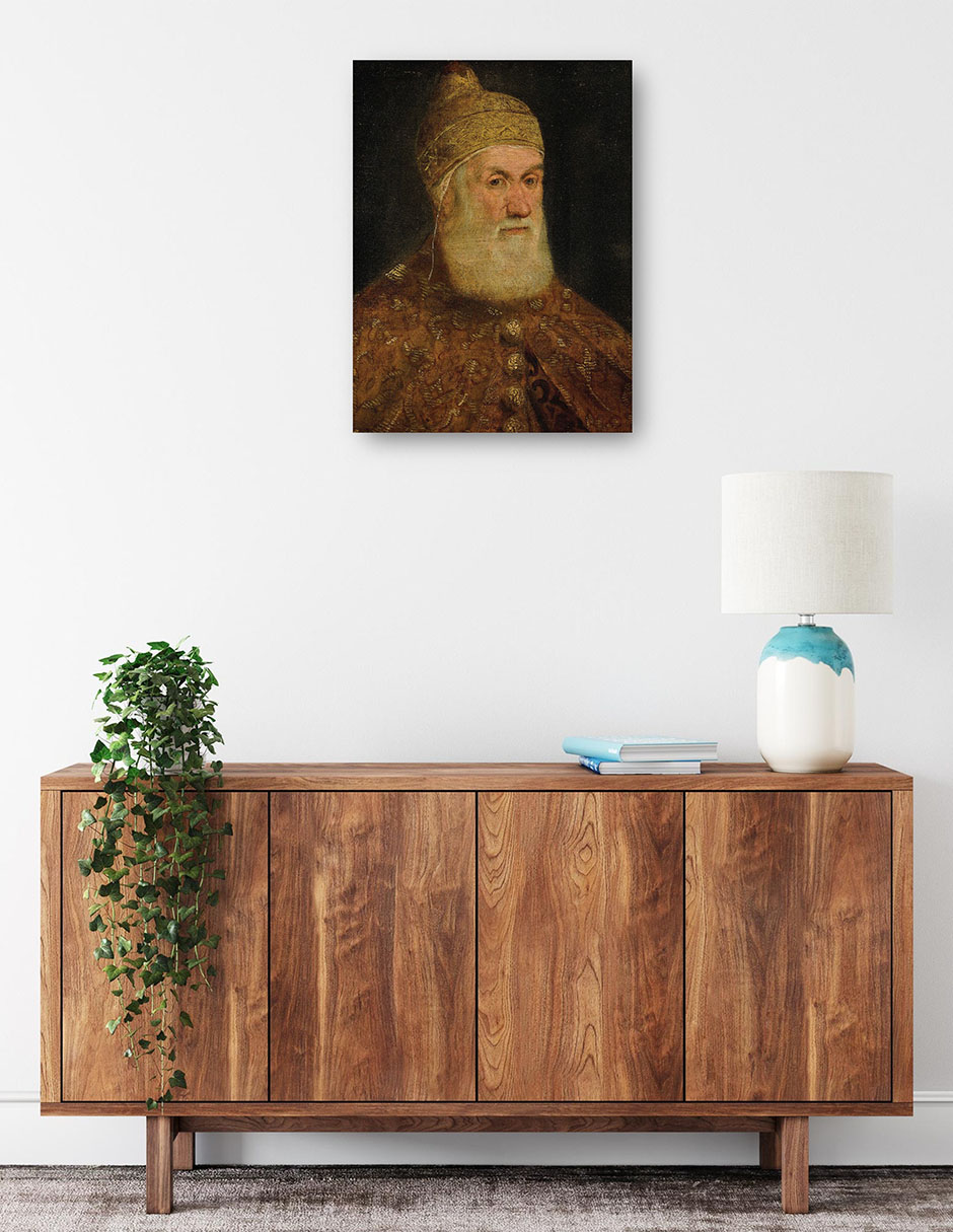 Foto 3 pulgar | Cuadro Decorativo - Retrato Del Dux Girolamo Priuli- Jacopo Tintoretto - Fotografía - 28x36 - Impresión En Lien