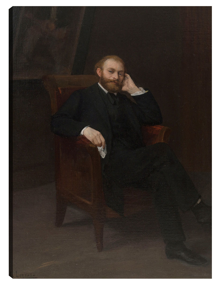 Cuadro Decorativo - Retrato De Edouard Manet (1863)- Edouard Manet - Fotografía - 46x61 - Impresión En Lienzo - Fin