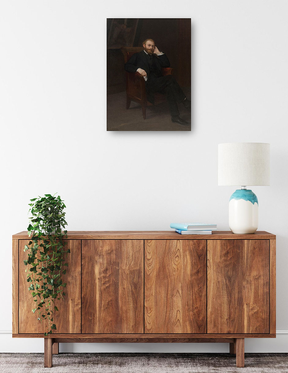 Foto 2 | Cuadro Decorativo - Retrato De Edouard Manet (1863)- Edouard Manet - Fotografía - 46x61 - Impresión En Lienzo - Fin