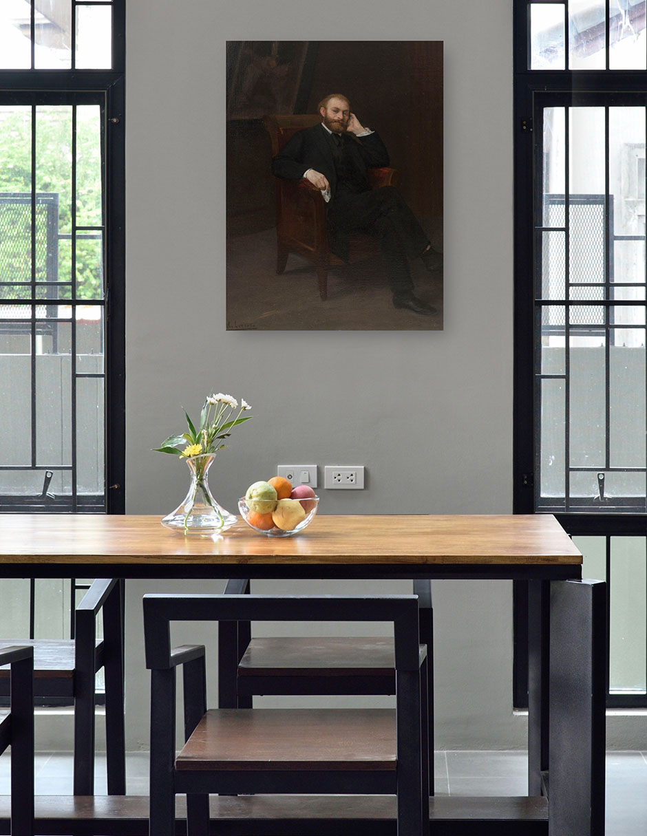 Foto 5 pulgar | Cuadro Decorativo - Retrato De Edouard Manet (1863)- Edouard Manet - Fotografía - 46x61 - Impresión En Lienzo - Fin