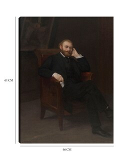 Foto 6 | Cuadro Decorativo - Retrato De Edouard Manet (1863)- Edouard Manet - Fotografía - 46x61 - Impresión En Lienzo - Fin