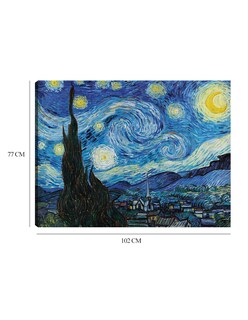 Foto 6 | Cuadro Decorativo - La Noche Estrellada (1889)- Vincent Van Gogh - Paisaje - 77x102 - Impresión En Lienzo - Fine Art Tj