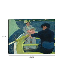 Foto 6 | Cuadro Decorativo - La Fiesta Del Canotaje- Mary Cassatt - Religión - 77x102 - Impresión En Lienzo - Fine Art Tj