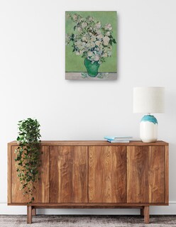Foto 2 | Cuadro Decorativo - Rosas (1890) Vertical- Vincent Van Gogh - Floral - 28x36 - Impresión En Lienzo - Fine Art Tj