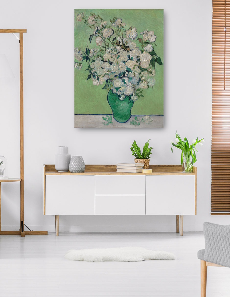 Foto 5 | Cuadro Decorativo - Rosas (1890) Vertical- Vincent Van Gogh - Floral - 28x36 - Impresión En Lienzo - Fine Art Tj